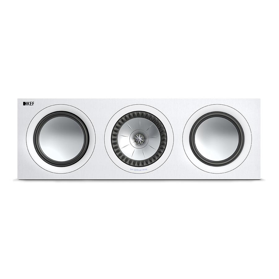 KEF Q650c Speakers Satin White Front